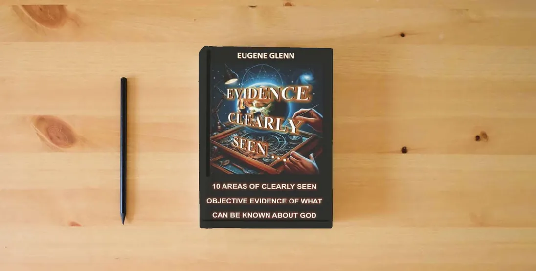 The book Evidence Clearly Seen: 10 Areas of Clearly Seen Objective Evidence of What Can Be Known About God (The Way, the Truth, and the Life)} is on the table