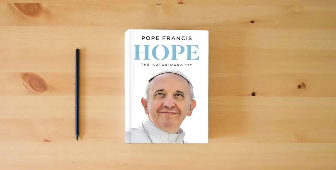 The book Hope: The Autobiography} is on the table