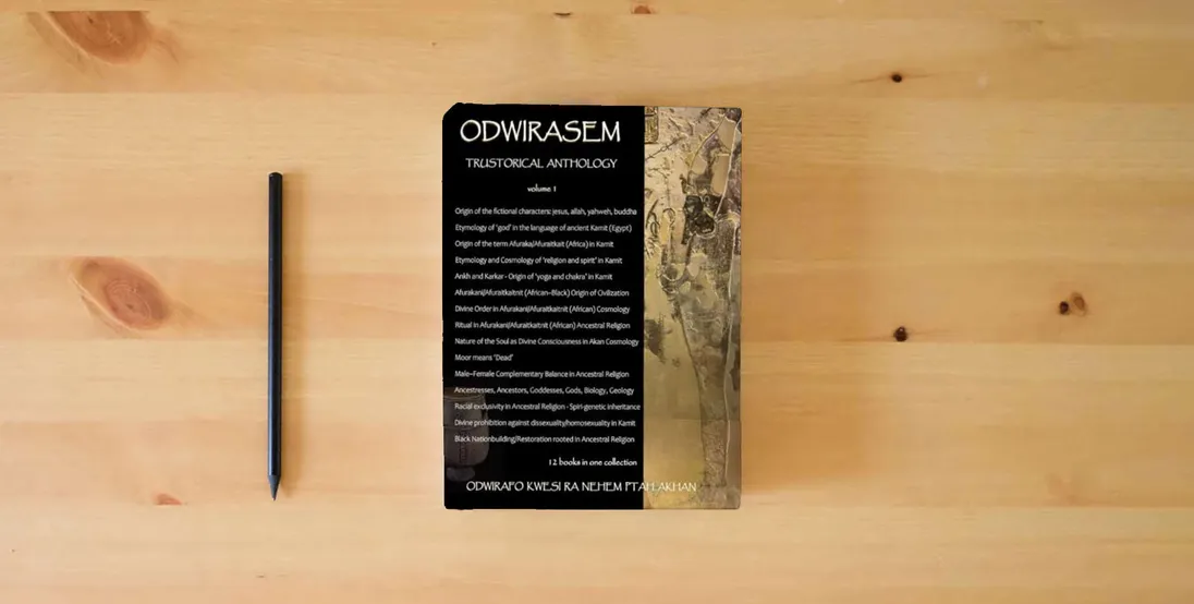 The book ODWIRASEM: Trustorical Anthology - Volume 1} is on the table