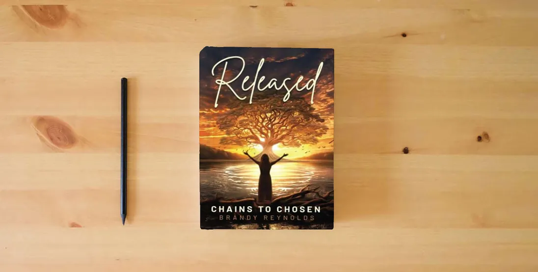 The book Released: Chains to Chosen} is on the table