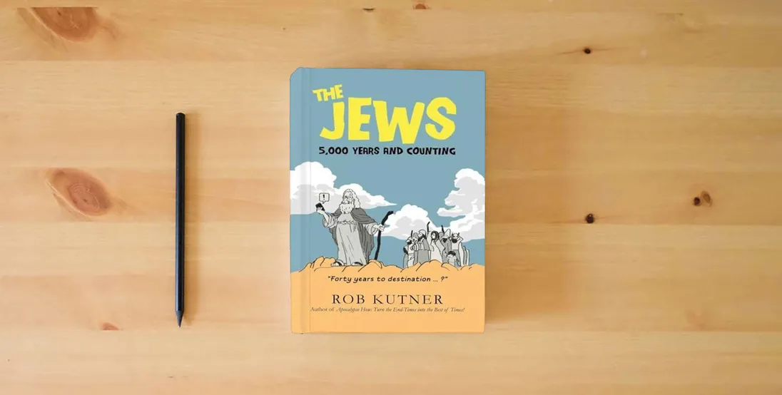 The book The Jews: 5,000 Years and Counting} is on the table