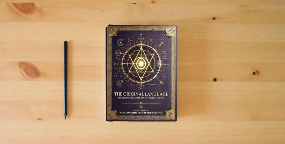 The book The Original Language: Unlocking The Sacred Key To Universal Truth} is on the table