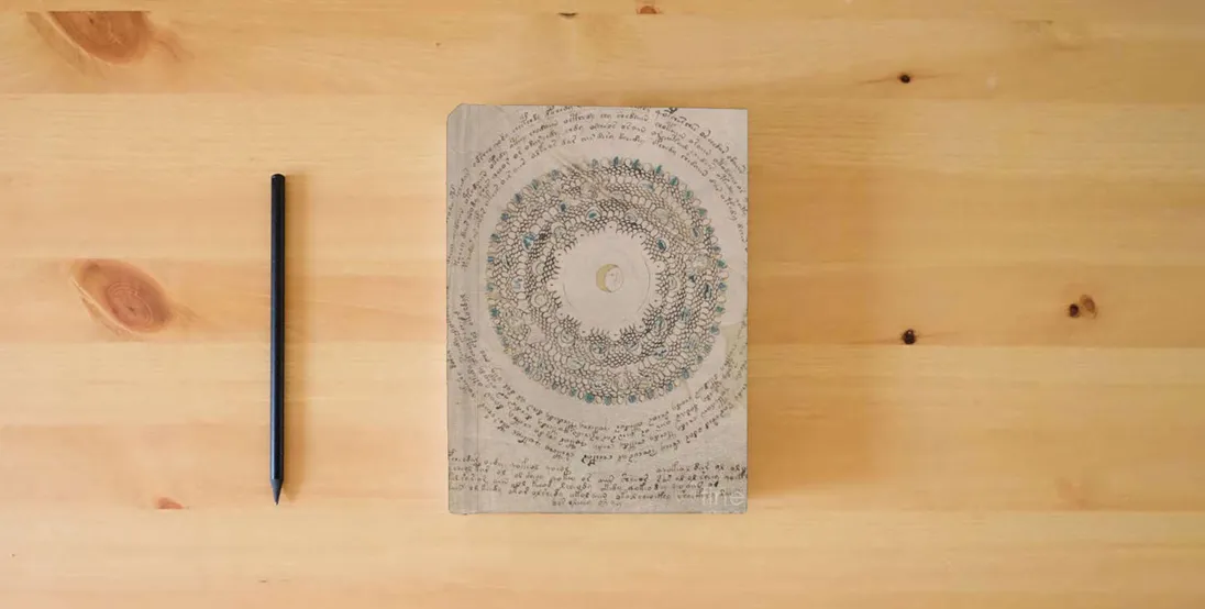 The book The Voynich Manuscript: The Complete Esoteric Codex (Codex Collection)} is on the table