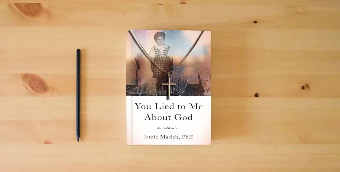 The book You Lied to Me About God: A Memoir} is on the table