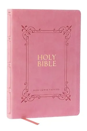 Book Cover: KJV Holy Bible: Large Print with 53,000 Center-Column Cross References, Pink Leathersoft, Red Letter, Comfort Print: King James Version