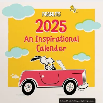 Book Cover: Peanuts: 2025 Inspirational Wall Calendar