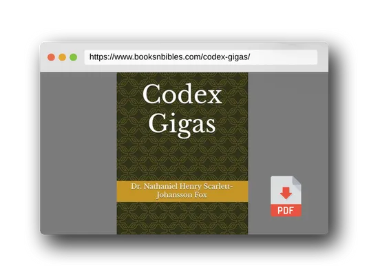 PDF Preview of the book Codex Gigas