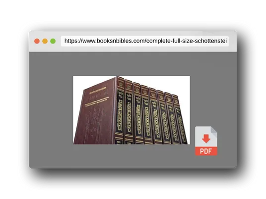PDF Preview of the book Complete Full Size Schottenstein Edition of the Talmud English Volumes (73 Volume Set)