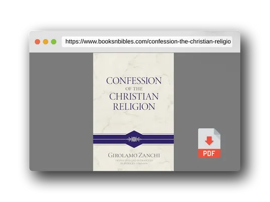 PDF Preview of the book Confession of the Christian Religion