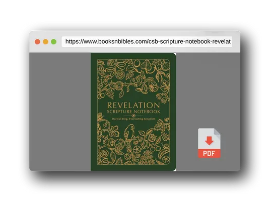 PDF Preview of the book CSB Scripture Notebook, Revelation, Trade Paper, Jen Wilkin Special Edition