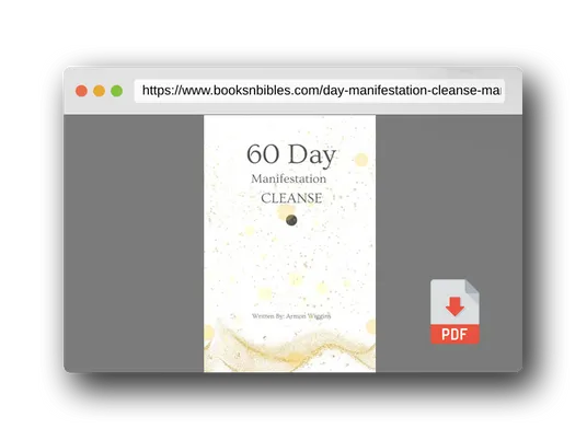 PDF Preview of the book 60 Day Manifestation Cleanse: Manifestation Journal