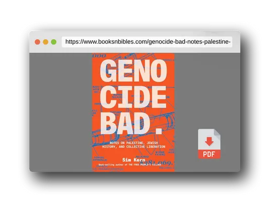 PDF Preview of the book Genocide Bad: Notes on Palestine, Jewish History, and Collective Liberation