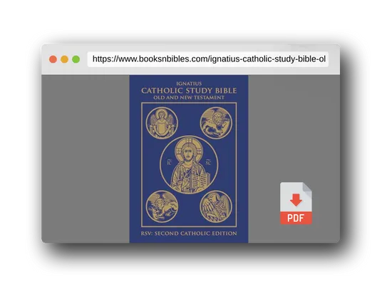 PDF Preview of the book Ignatius Catholic Study Bible: Old and New Testaments