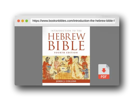 PDF Preview of the book Introduction to the Hebrew Bible: Fourth Edition