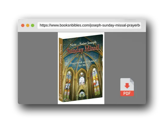 PDF Preview of the book St. Joseph Sunday Missal Prayerbook and Hymnal for 2025