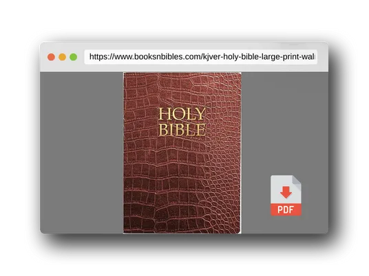 PDF Preview of the book KJVER Holy Bible, Large Print, Walnut Alligator Bonded Leather, Thumb Index: (King James Version Easy Read, Red Letter, Burgundy) (King James Version Easy Read Bible)