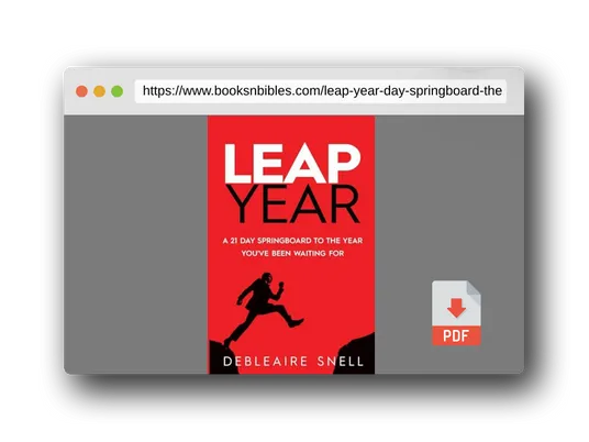 PDF Preview of the book Leap Year: A 21-Day Springboard to the Year You've Been Waiting For