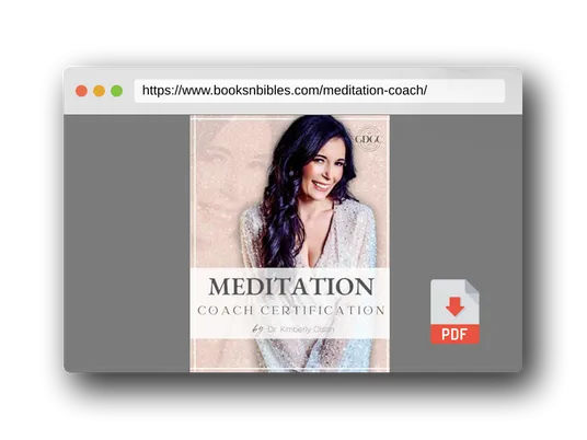 PDF Preview of the book Meditation Coach