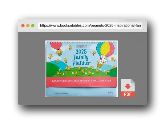 PDF Preview of the book Peanuts: 2025 Inspirational Family Planner