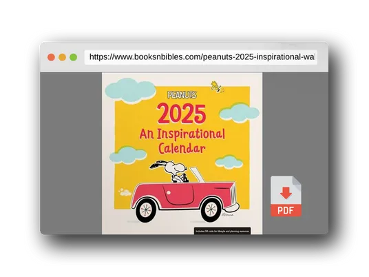 PDF Preview of the book Peanuts: 2025 Inspirational Wall Calendar