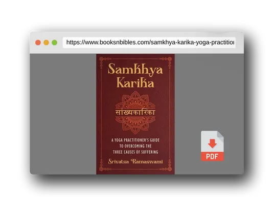 PDF Preview of the book Samkhya Karika: A Yoga Practitioner's Guide to Overcoming the Three Causes of Suffering