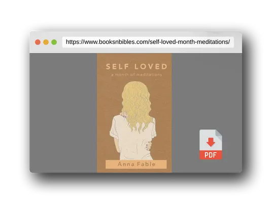 PDF Preview of the book Self Loved: a Month of Meditations
