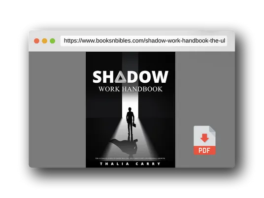 PDF Preview of the book Shadow Work Handbook: The Ultimate Guide to Inner Healing, Self-Discovery and Personal Growth