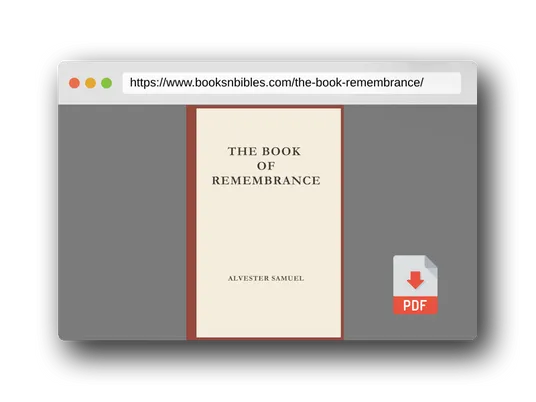 PDF Preview of the book THE BOOK OF REMEMBRANCE