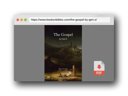 PDF Preview of the book The Gospel by Gen Z