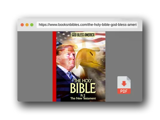 PDF Preview of the book The Holy Bible: Pt. 2: God Bless America