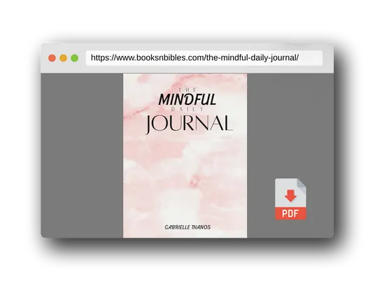 PDF Preview of the book The Mindful Daily Journal