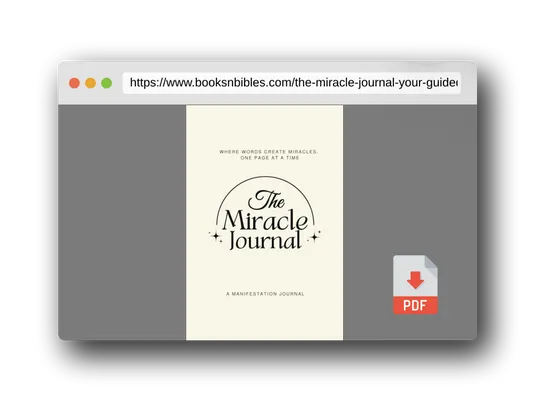 PDF Preview of the book The Miracle Journal: Your Guided Manifestation & Gratitude Journal
