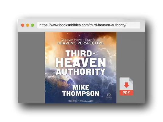 PDF Preview of the book Third-Heaven Authority