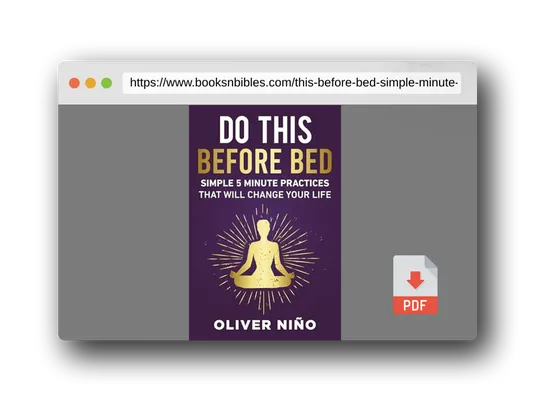 PDF Preview of the book Do This Before Bed: Simple 5-Minute Practices That Will Change Your Life