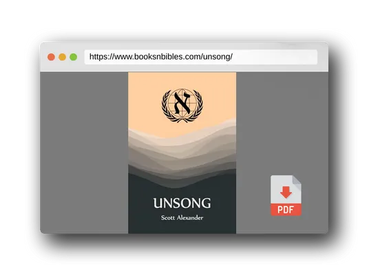 PDF Preview of the book Unsong