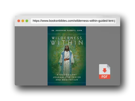 PDF Preview of the book Wilderness Within: A Guided Lent Journal for Prayer and Meditation