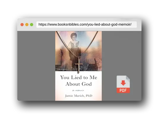 PDF Preview of the book You Lied to Me About God: A Memoir