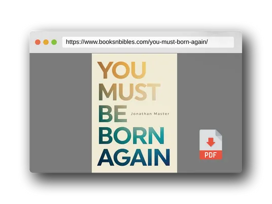 PDF Preview of the book You Must Be Born Again